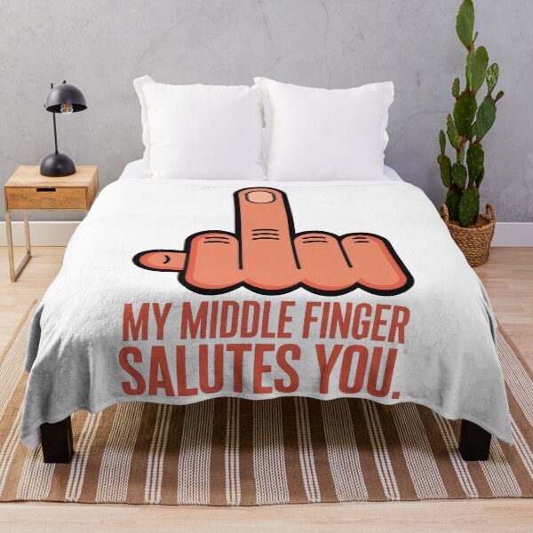 Item preview, My Middle Finger Salutes You designed and sold by Angry Swan Designs.