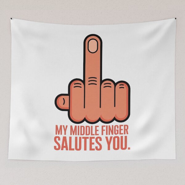 Item preview, My Middle Finger Salutes You designed and sold by Angry Swan Designs.