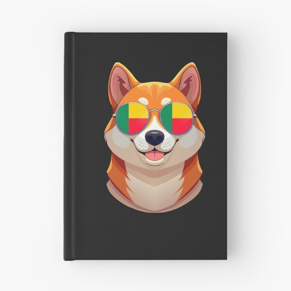 Item preview, Vintage Patriotic Shiba Inu Beninese Flag designed and sold by DreamBrushy.