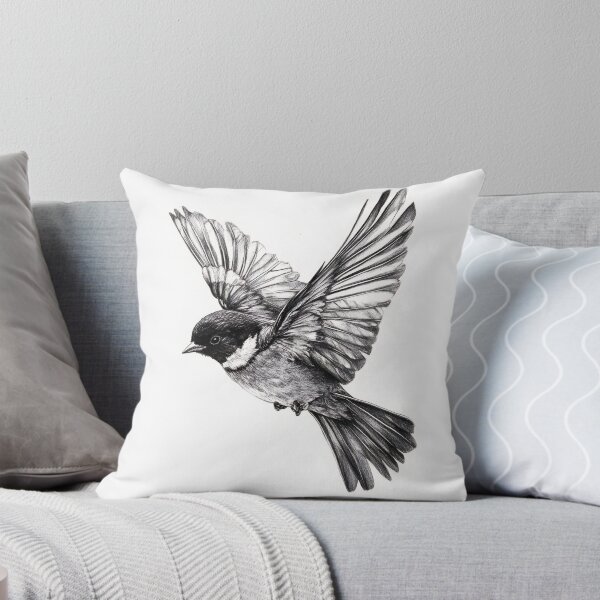 Item preview, Black and white House Sparrow pencil drawing designed and sold by Pencil-Art.