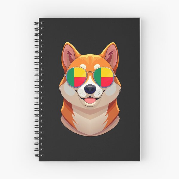 Item preview, Vintage Patriotic Shiba Inu Beninese Flag designed and sold by DreamBrushy.