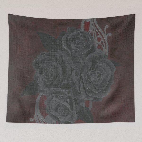 Item preview, black roses designed and sold by DelphineRibatto.