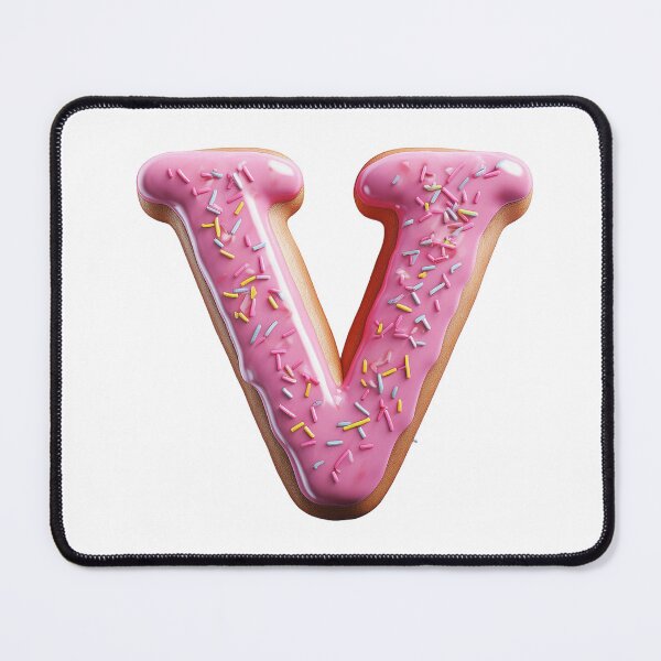 Item preview, Donut Letter - V designed and sold by TwinklesPage.