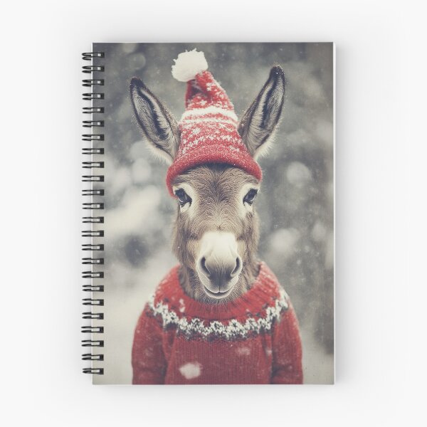 Item preview, Cute Christmas Donkey, Funny Retro Animal Photo designed and sold by CheekyAnimalz.