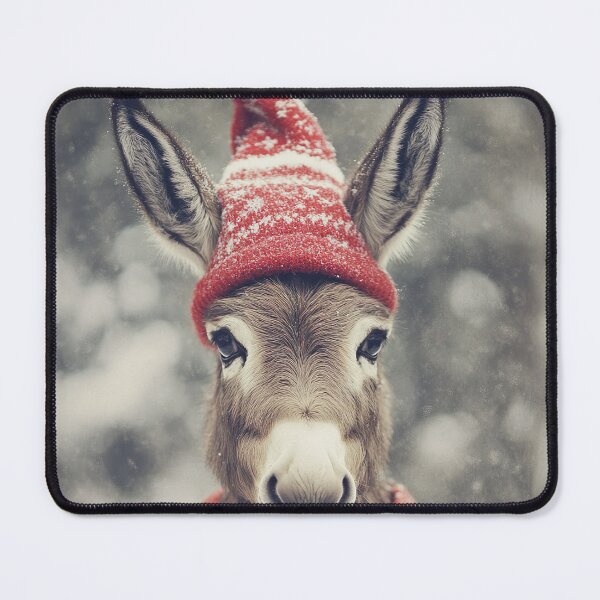 Item preview, Cute Christmas Donkey, Funny Retro Animal Photo designed and sold by CheekyAnimalz.