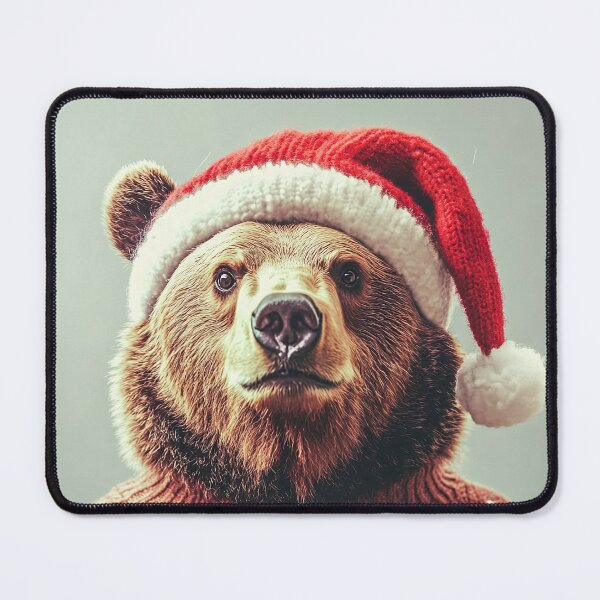 Item preview, Cute Christmas Bear, Funny Retro Animal Photo designed and sold by CheekyAnimalz.
