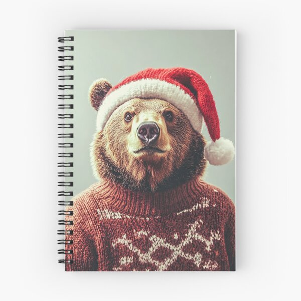 Item preview, Cute Christmas Bear, Funny Retro Animal Photo designed and sold by CheekyAnimalz.