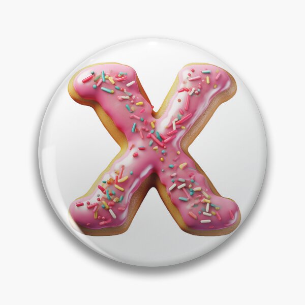 Item preview, Donut Letter - X designed and sold by TwinklesPage.