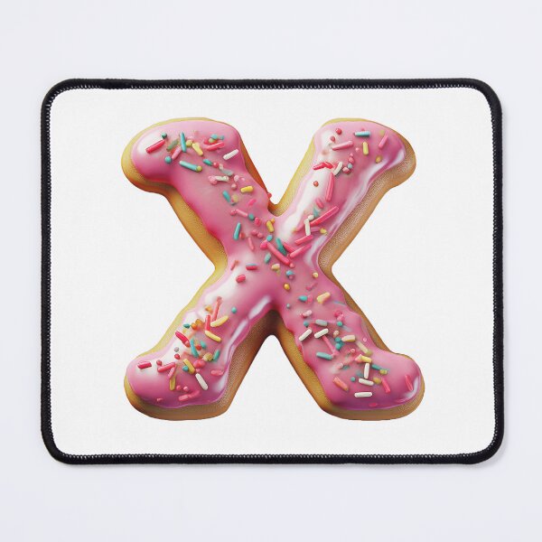 Item preview, Donut Letter - X designed and sold by TwinklesPage.