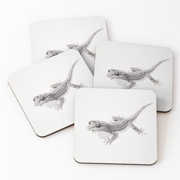 Item preview, Black and white Lizard pencil drawing designed and sold by Pencil-Art.