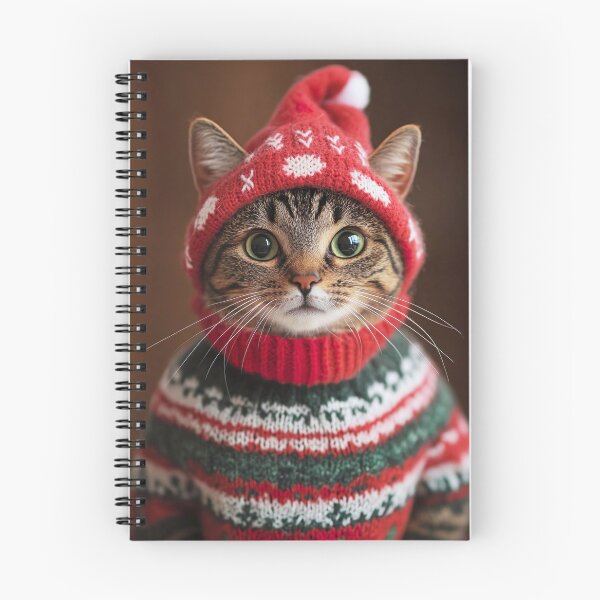 Item preview, Cute Christmas Cat, Funny Retro Animal Photo designed and sold by CheekyAnimalz.