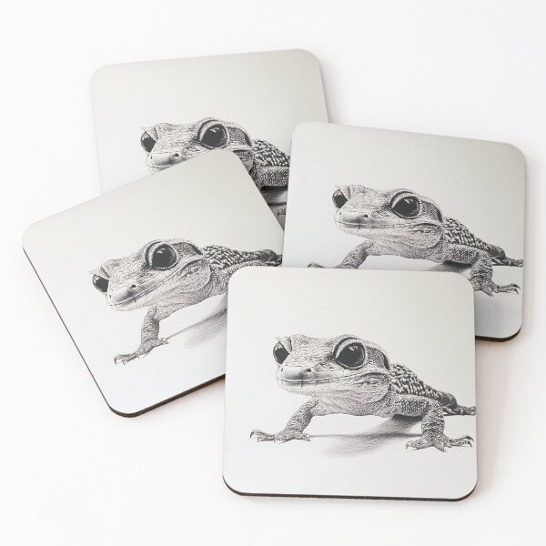 Item preview, Black and white Lizard pencil drawing designed and sold by Pencil-Art.