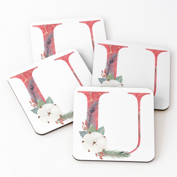 Item preview, Watercolor christmas letter U.  designed and sold by tapilipa.