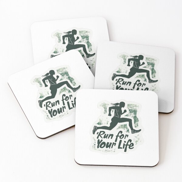 Item preview, Run for Your Life Motivational Runner Sticker designed and sold by Liseri.