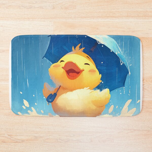 Item preview, Joyful Duck with Umbrella in Rain designed and sold by Christian Weiss.