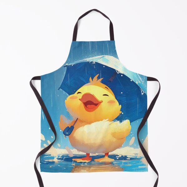 Item preview, Joyful Duck with Umbrella in Rain designed and sold by Christian Weiss.