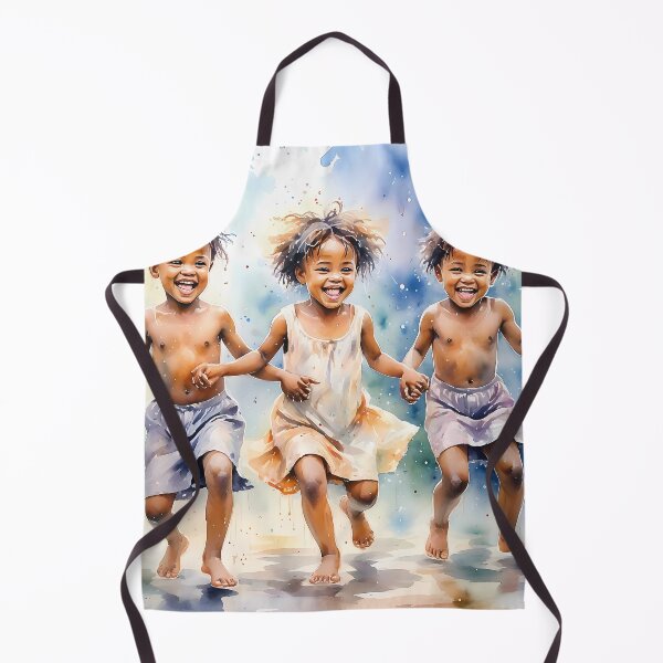 Item preview, Happy African Children - Watercolor Art Design designed and sold by tarzbol.