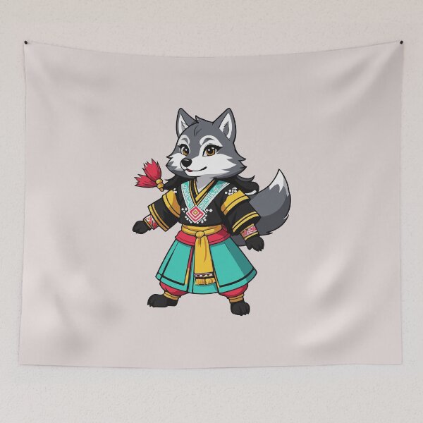 Item preview, Chibi Hmonggy woman wolf designed and sold by Atlantico54.