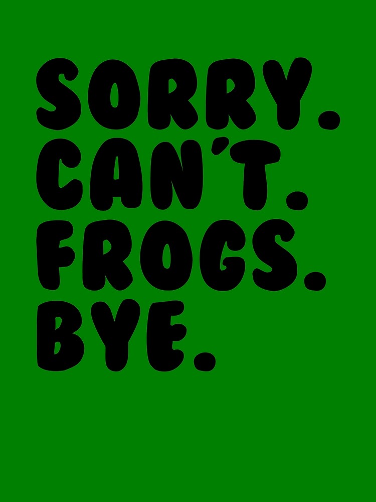 Thumbnail 3 von 3, Tuch, Sorry Can't Frogs Bye Frog Lover Herpetology Toad Frog Gear designt und verkauft von DynamicDesign.