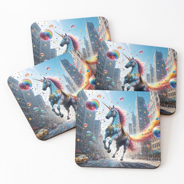 Item preview, Superhero Unicorn in Bouncy Ball City designed and sold by koreatvtea.