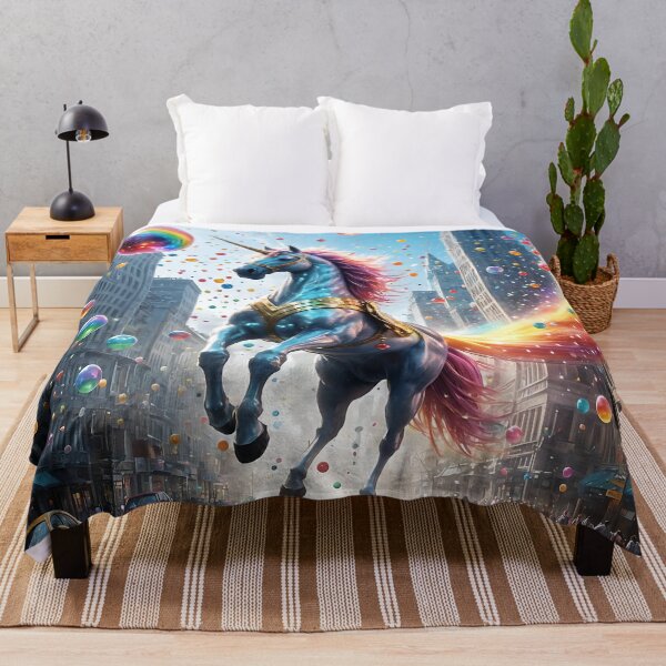 Item preview, Superhero Unicorn in Bouncy Ball City designed and sold by koreatvtea.