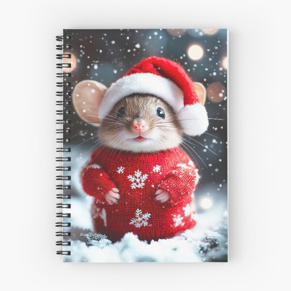 Item preview, Cute Christmas Mouse, Funny Retro Animal Photo designed and sold by CheekyAnimalz.