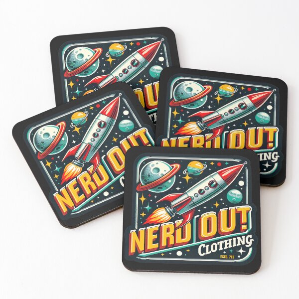 Item preview, Retro Nerd Out! Rocket designed and sold by Nerd Out!.