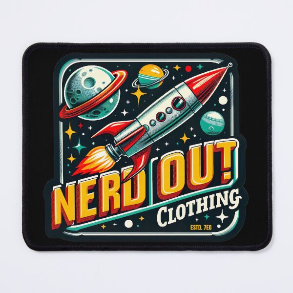 Item preview, Retro Nerd Out! Rocket designed and sold by Nerd Out!.