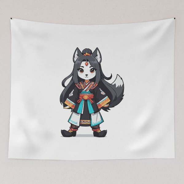 Item preview, traditional  Chibi Hmonggy woman wolf designed and sold by Atlantico54.