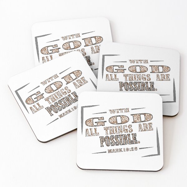 Item preview, with God all things are possible designed and sold by Mye Light Designs.