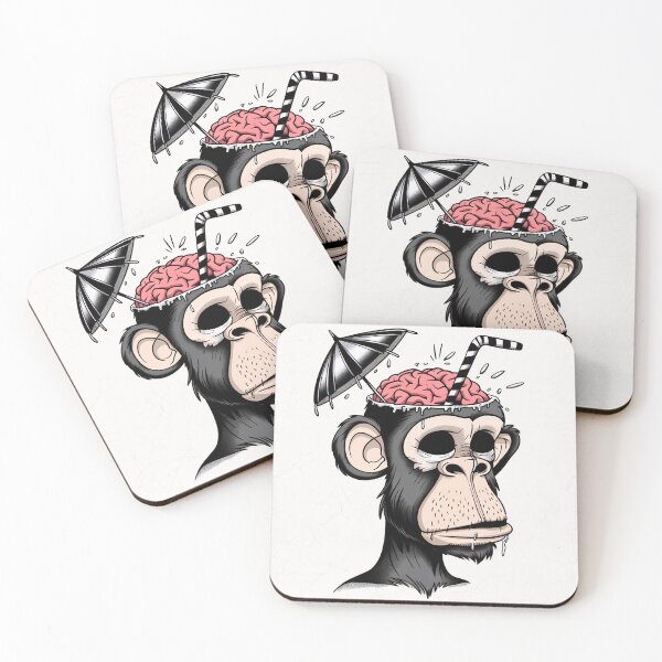 Item preview, Trippy Monkey Brain Drink Surreal Illustration designed and sold by ObjCrea123.