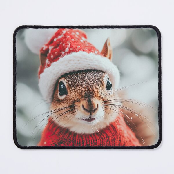 Item preview, Cute Christmas Squirrel, Funny Retro Animal Photo designed and sold by CheekyAnimalz.