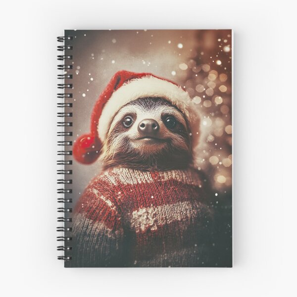 Item preview, Cute Christmas Sloth, Funny Retro Animal Photo designed and sold by CheekyAnimalz.