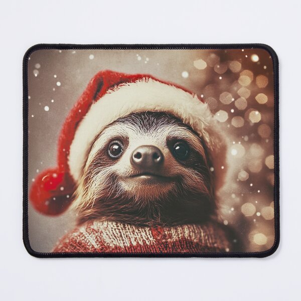 Item preview, Cute Christmas Sloth, Funny Retro Animal Photo designed and sold by CheekyAnimalz.