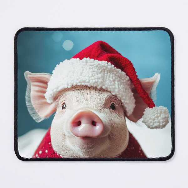 Item preview, Cute Christmas Pig, Funny Retro Animal Photo designed and sold by CheekyAnimalz.