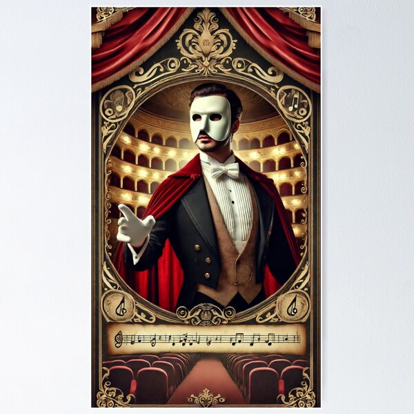 Item preview, The Phantom of the Opera - Elegance in the Spotlight designed and sold by WheelieGdArt.