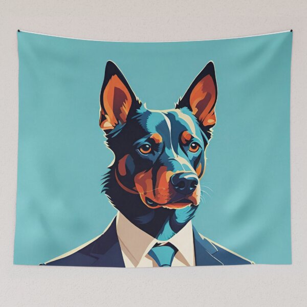 Item preview, Dog in suit design designed and sold by ShenGha-design.