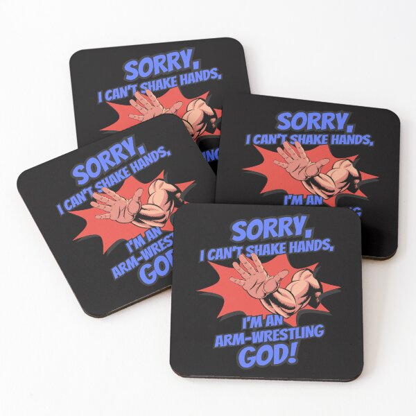 Item preview, Arm-Wrestling God Strong and Funny Handshake Design designed and sold by CoolCrazyQuirky.