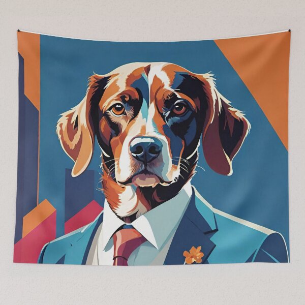 Item preview, Dog in suit design designed and sold by ShenGha-design.