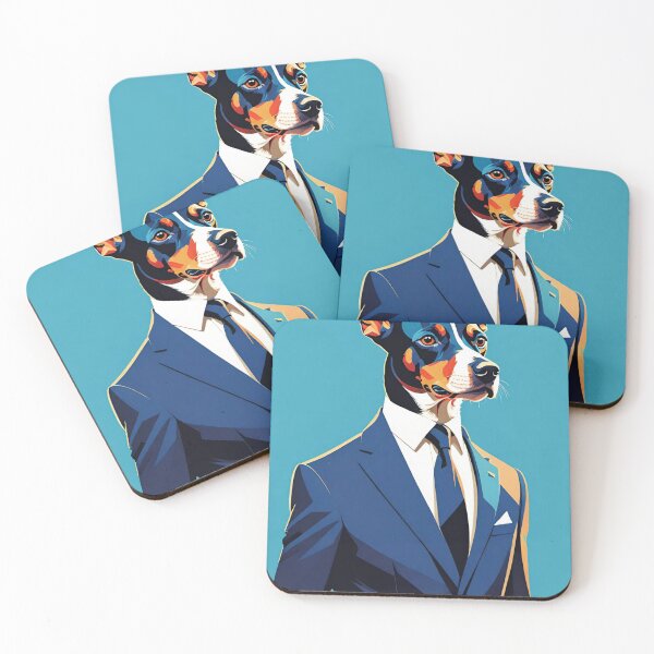 Item preview, Dog in suit design designed and sold by ShenGha-design.
