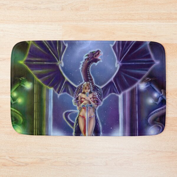 Item preview, Blood Pact - Dragon and Warrior Woman in Castle designed and sold by Tiffany Toland-Scott.