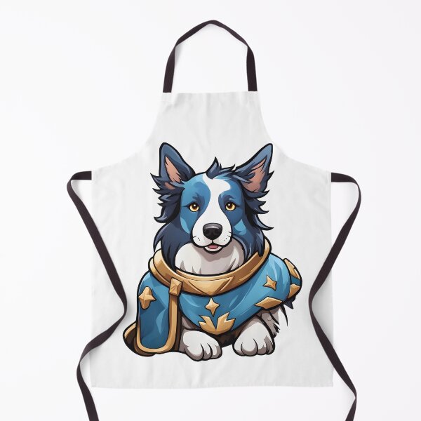 Item preview, Adventurous Border Collie Paladin – Cute Fantasy Dog Character designed and sold by CrownedCanvas.