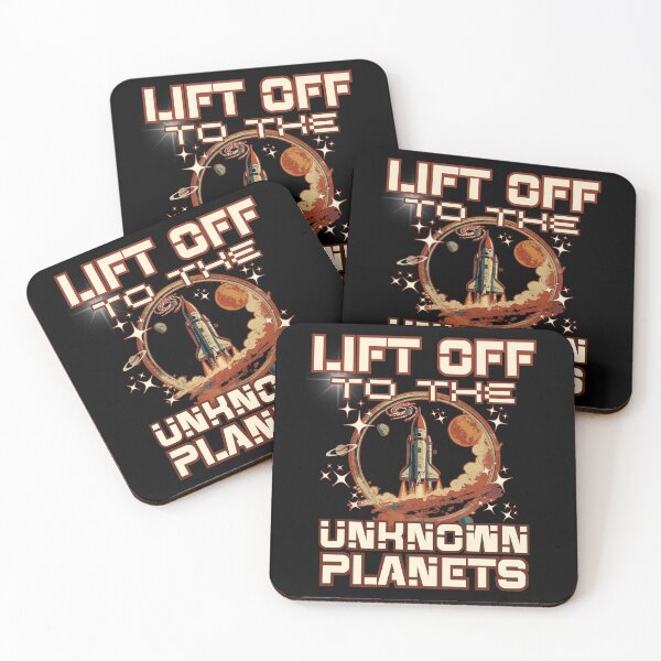 Item preview, LIFT OFF TO THE UNKNOWN PLANETS space exploration lover and enthusiast design let's go further designed and sold by Jt41.