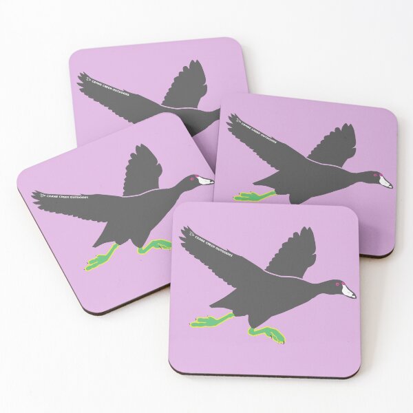 Item preview, Running Coot, Neon and Washed Out Grey designed and sold by CraneCreek.