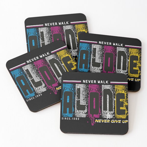 Item preview, Alone Never Give Up” - Inspiring Motivational Art designed and sold by lojadpop.