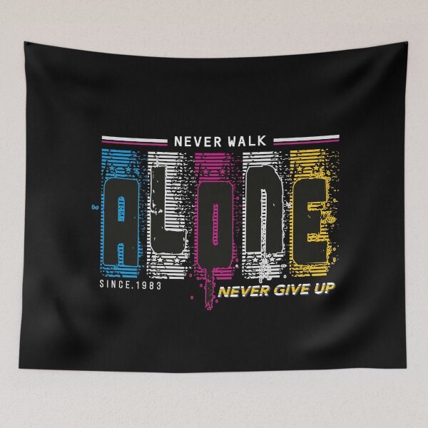 Item preview, Alone Never Give Up” - Inspiring Motivational Art designed and sold by lojadpop.