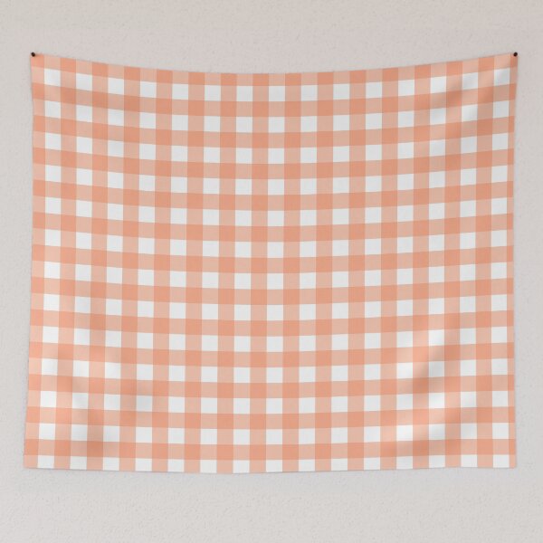 Item preview, Orange checkered patterns  designed and sold by Jayjaynaenae.