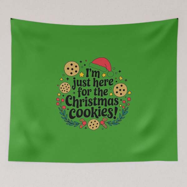 Item preview, I'm Just Here for the Christmas Cookies Funny Holiday Design designed and sold by ObjCrea123.