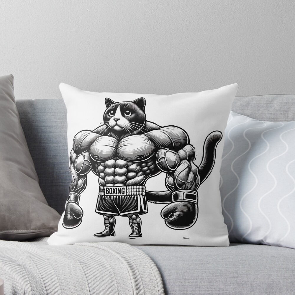 Item preview, Throw Pillow designed and sold by Boxercat.