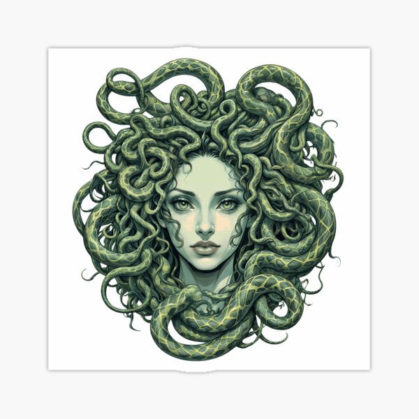 Vista previa del artículo con la obra «Medusa la gorgona», diseñado y vendido por danhstyle.